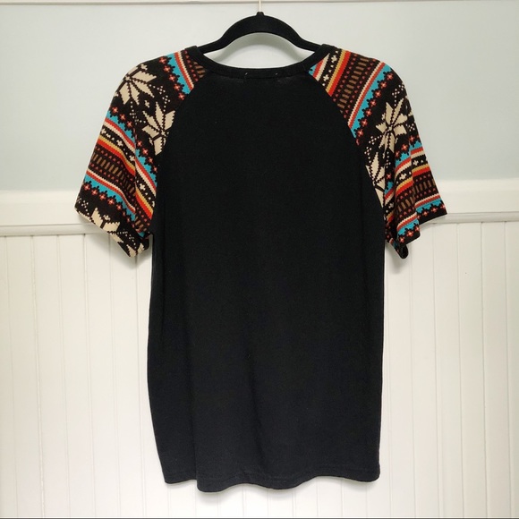 Seiko Spinning Black Retro Print Baseball Tee EUC - Picture 7 of 7